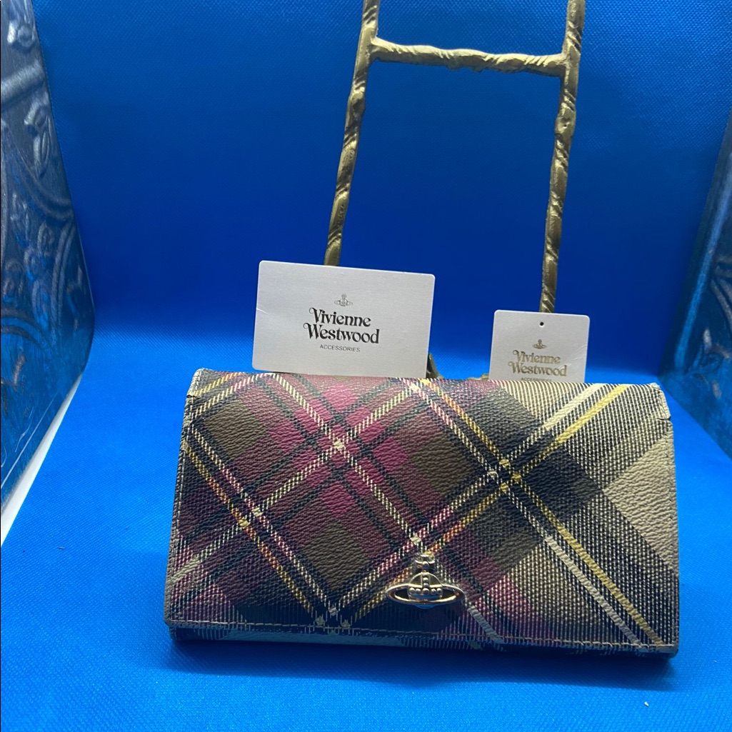 Vivienne Westwood Vivienne Westwood Tartan Signature Logo Plaid Wallet